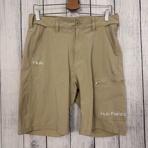 Huk Khaki Cargo Shorts for Men